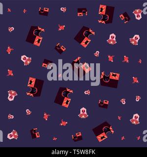 arcade machine aliens video game retro background vector illustration ...