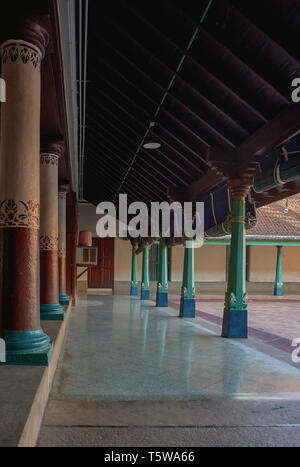 22-Aug-2009-Kanadukathan Palace, Chettinad Kanadukathan Palace, Chettinad, Tamil Nadu, India. Stock Photo