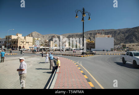 Khasab Fort in Khasab on the Musandam Peninsula in Oman Stock Photo