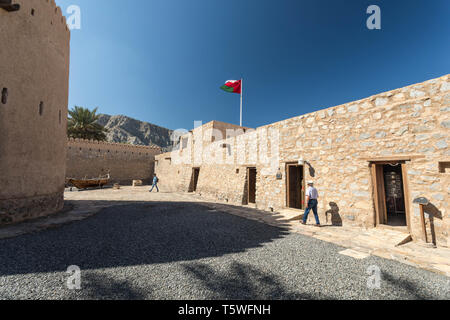 Khasab Fort in Khasab on the Musandam Peninsula in Oman Stock Photo