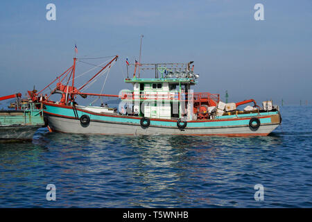 Fishing boat in South China Sea, Kota Kinabalu, Sabah (Borneo 