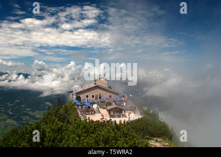 The Kehlsteinhaus  aka the Eagle's Nest (German: Adlerhorst) in Bayern, Germany Stock Photo