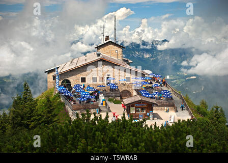 The Kehlsteinhaus  aka the Eagle's Nest (German: Adlerhorst) in Bayern, Germany Stock Photo