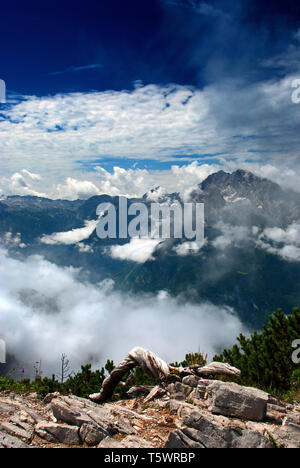 The Kehlsteinhaus  aka the Eagle's Nest (German: Adlerhorst) in Bayern, Germany Stock Photo