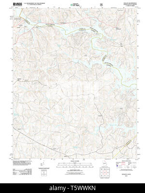 USGS TOPO Map Georgia GA Avalon 20110825 TM Restoration Stock Photo