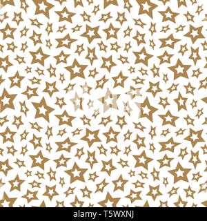 Abstract seamless background with stars. Vector illustration. Template for design and decoration backgrounds, package, covers, textile. Stock Vector