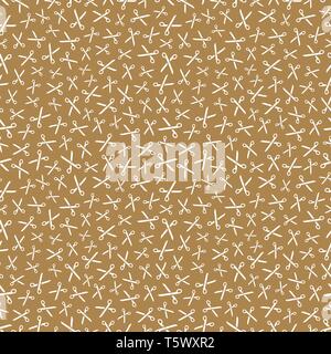 Scissors. Seamless pattern. Abstract background. Vector illustration. Stock Vector
