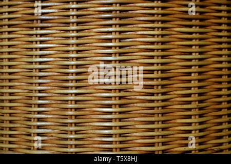 Natural brown rattan furniture surface for background Stock Photo
