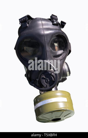Gas mask isolated on white Stock Photo