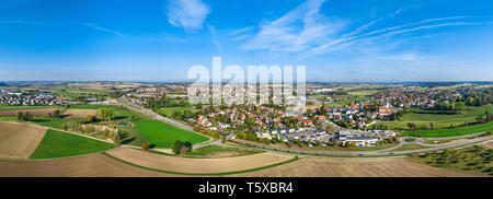Nice view to Wertingen, a small town in northern swabia Stock Photo