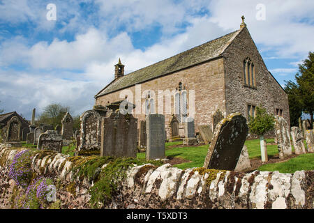 An 8th century Pictish Cross Slab is located at Aberlemno Church, Angus, Scotland. Stock Photo