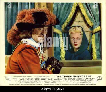 Lana Turner as Lady de Winter  Ian Keith as Rochefort THE THREE MUSKETEERS 1948 director George Sidney novel Alexandre Dumas Technicolor Metro Goldwyn Mayer Stock Photo