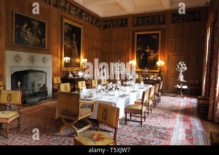 Breakfast Room at Dunrobin Castle, Scotland Stock Photo