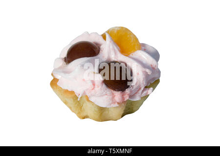 Sweet cake with strawberry and orange Stock Photo