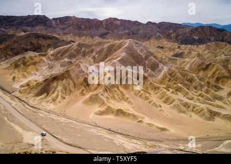 20 Mule Team Canyon in Death Valley, California. Stock Photo