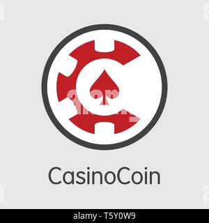 CSC Casinocoin. The Logo of Coin or Market Emblem Stock Vector