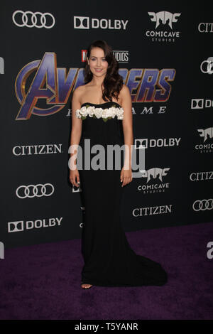 Emma Fuhrmann  04/22/2019 The world premiere of Marvel Studios 'Avengers: Endgame' held at The Los Angeles Convention Center in Los Angeles, CA Photo: Cronos/Hollywood News Stock Photo