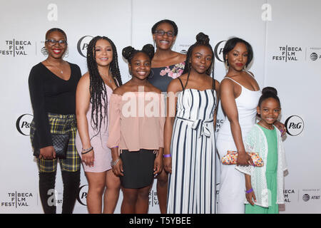 NEW YORK, NEW YORK - APRIL 26: Ballet After Dark cast members attend Tribeca Talks and the Premiere of The Queen Collective Shorts - 2019 Tribeca Film Festival at Spring Studio on April 26, 2019 in New York City. Photo: Jeremy Smith/imageSPACE/MediaPunch Stock Photo