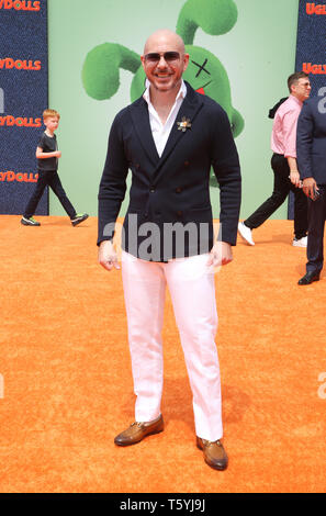 LOS ANGELES, CA April 27: Pitbull, arrives at STX Films World Premiere Of 'UglyDolls', at Regal Cinemas L.A. Live in Los Angeles California on April 27, 2019 Credit: Faye Sadou / MediaPunch Stock Photo