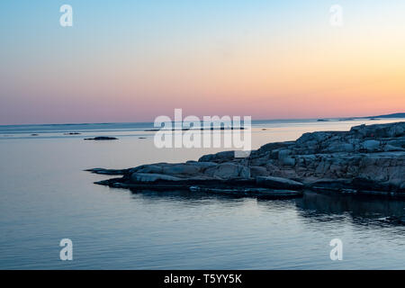 'The world's end' rocks in Tjøme, Norway Stock Photo