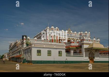 22-Aug-2009-Kanadukathan Palace, Chettinad Kanadukathan Palace, Chettinad, Tamil Nadu, India. Stock Photo