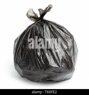 Garbage bag on white background Stock Photo