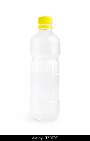 Plastic bottle on white Stock Photo