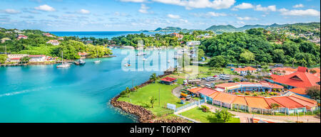 Castries in St Lucia, Eastern Caribbean Stock Photo