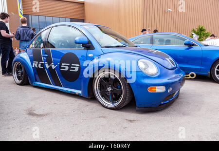 Samara, Russia - May 19, 2018: Tuned automobile Volkswagen Beetle at the city street Stock Photo