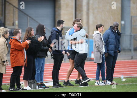 The cast of 'TOWIE' attend a football match for the #boysbareall campaign at the home of Chelmsford City FC, Melbourne Stadium  Where: Essex, United Kingdom When: 28 Mar 2019 Credit: WENN.com Stock Photo