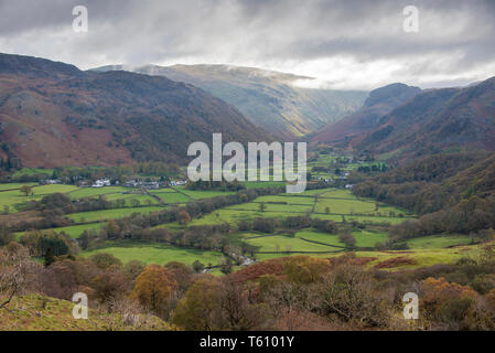 The Valley of Borrowdale by Roy Pedersen. www.RoyPedersenPhotography.com Borrowdale Valley lies in the English Lake District national park in the coun Stock Photo
