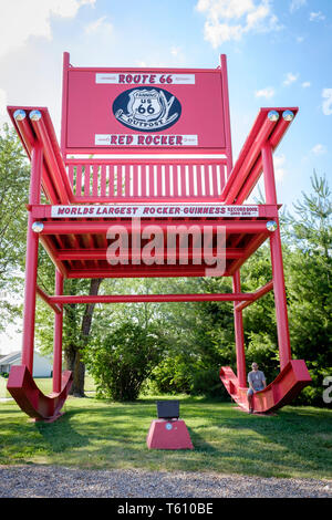 Route 66 Rocker - Worlds Largest Rocking Chair at 66 Outpost store in ...