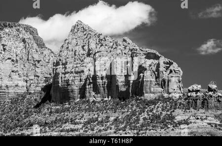 The red rock cliffs of Sedona Arizona Stock Photo