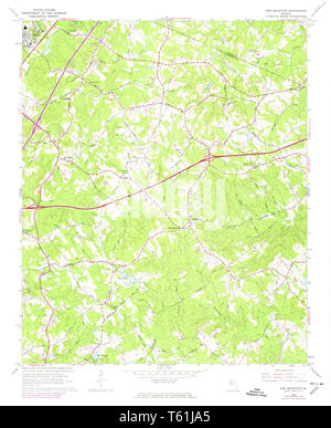 Hog Mountain, Georgia, map 1964, 1:24000, United States of America by ...