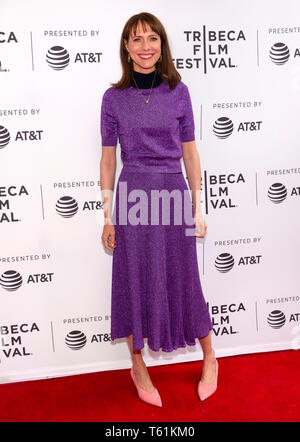 New York, NY - April 27, 2019: Dolly Wells attends the premiere of the 'Good Posture' during the 2019 Tribeca Film Festival at SVA Theater Stock Photo