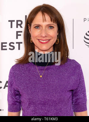 New York, NY - April 27, 2019: Dolly Wells attends the premiere of the 'Good Posture' during the 2019 Tribeca Film Festival at SVA Theater Stock Photo