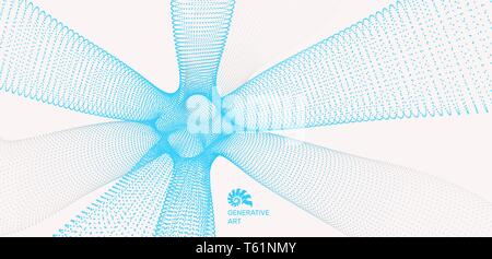 3D molecule. Molecular structure. Abstract 3d connection structure. Technology style. Vector illustration for science. Stock Vector