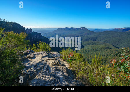 wollumai lookout, blue mountains national park, katoomba, new south wales, australia Stock Photo