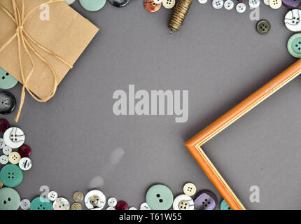 frame from the buttons. Frame. Buttons. Stock Photo