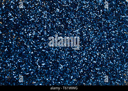 Background blue sequin. Fabric sequins in bright colors. Fashion fabric glitter, sequins Stock Photo
