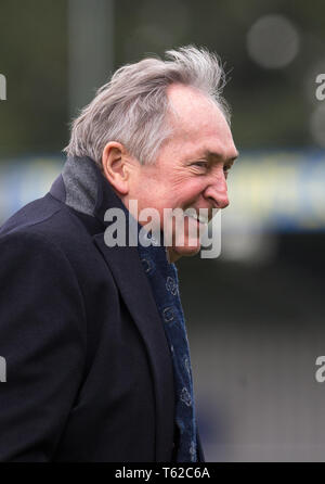 Kingston, UK. 28th Apr, 2019. Gérard Houllier during the UEFA Women's Champions League semi-final 2nd leg match between Chelsea Women and Olympique Lyonnais Feminin at the Cherry Red Records Stadium, Kingston, England on 28 April 2019. Photo by Andy Rowland. Credit: PRiME Media Images/Alamy Live News Stock Photo