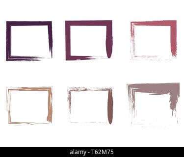 Grunge stamp texture set. Roller ink. Dust overlay distress grain ...