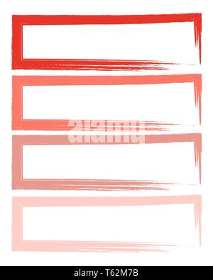 abstract background Doodle brush strokes set rectangles Stock Vector