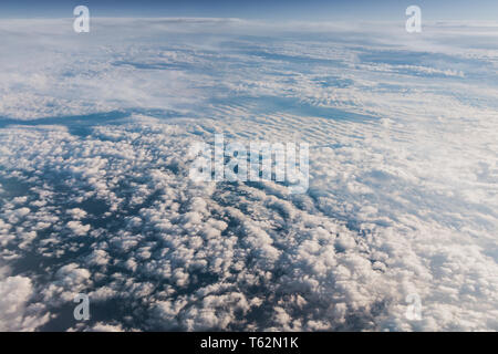 Mid - level clouds include altocumulus and altostratus Stock Photo