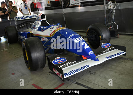 Ayrton senna rothmans williams renault hi-res stock photography