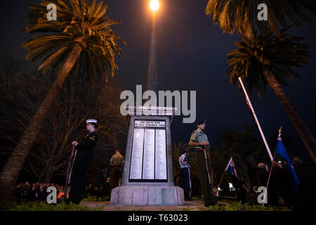 Picture by Tim Cuff - 25 April 2019 - ANZAC Day services, Nelson, New Zealand Stock Photo