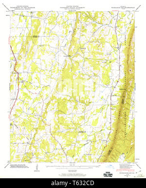 Nickajack Gap, Georgia, map 1946, 1:24000, United States of America by ...