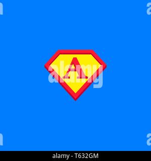 A LETTER MODERN LOGO TEMPLATE Stock Vector