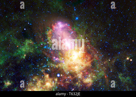 Billions of galaxies in the universe. Abstract space background. Elements of this image furnished by NASA Stock Photo