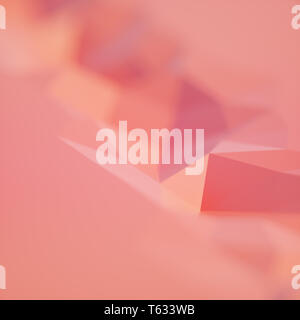 Abstract 3d low poly background with bokeh effect Stock Photo